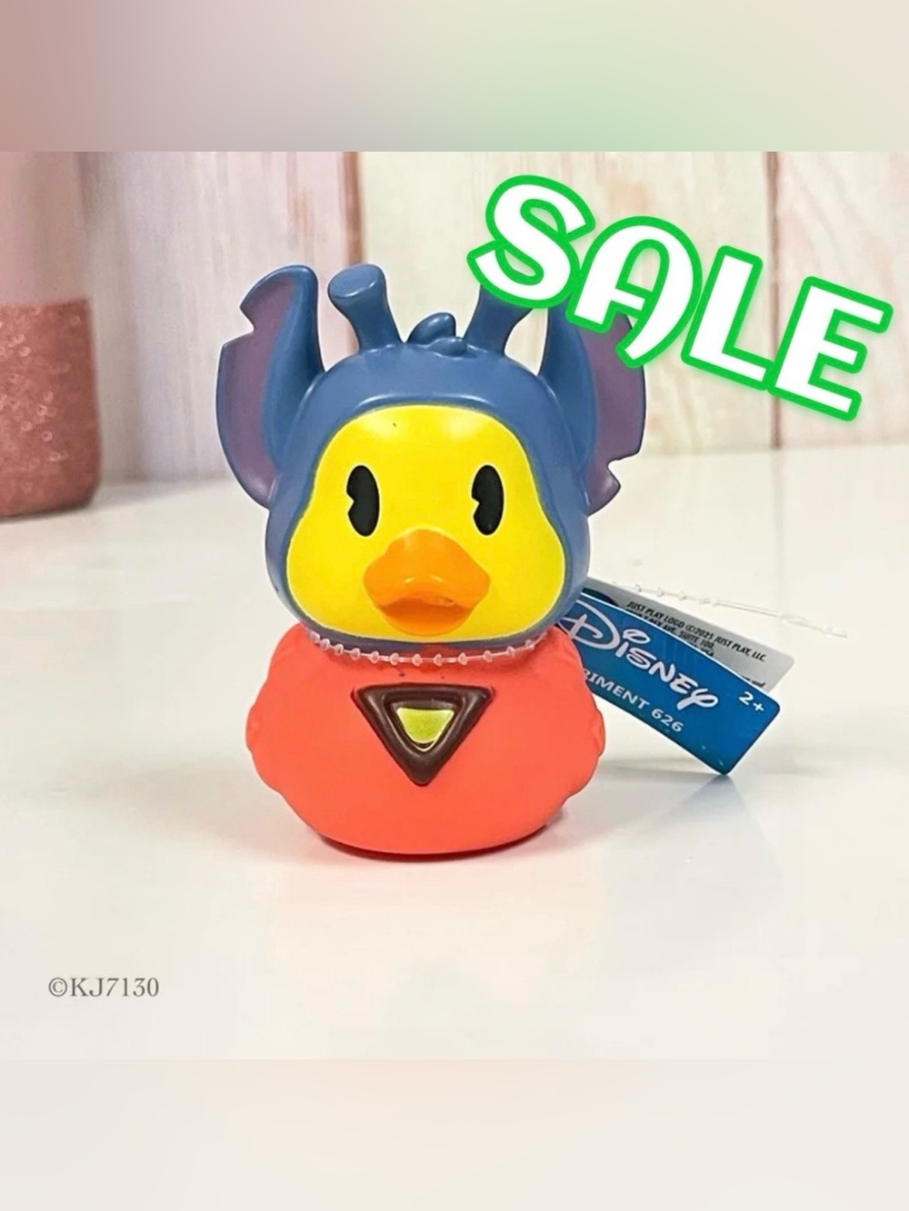 Duckalooz Disney 3” Large Stitch Experiment 626 Rubber Duck Jeep Ducking New